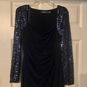 Navy Blue Mother of the Bride Dress